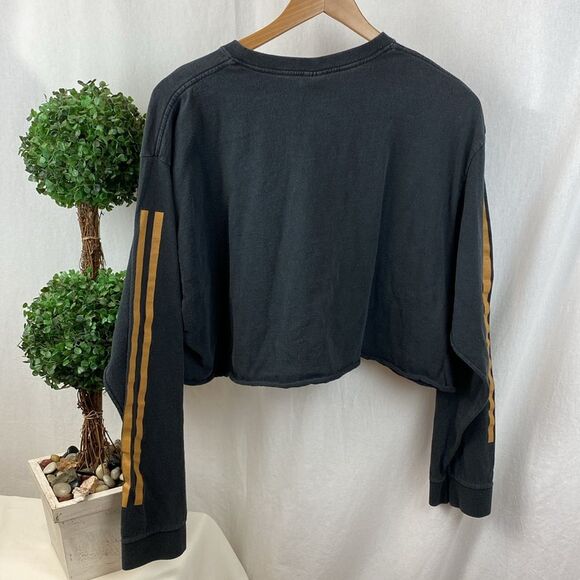 Timberland Gray Logo Print Long Sleeve Oversize Cropped Hoody Sweatshirt Top XXL - Picture 3 of 5